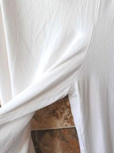 De Moza Branded White Pallazo