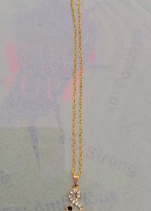 Gold-tone 'S' Initial Pendant Necklace