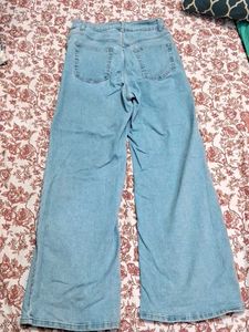 H&amp;M Wide Leg Denim High Waist Jeans Size EU 38
