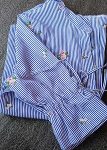 Striped Floral Shirt