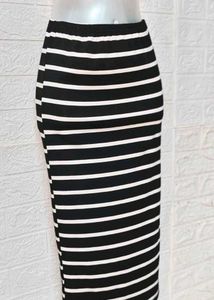 Size Small Striped Midi Skirt
