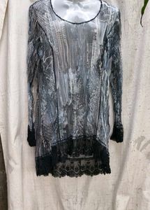 9177. Long Sleeve Sheer Top