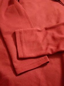 Burgundy Turtleneck Long Sleeve Top