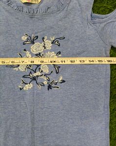 Floral Cold Shoulder Top