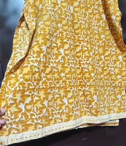 Musturd Printed Kurti For Girl Or Woman 42 Bust