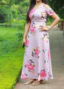 Faballey Floral Maxi Dress