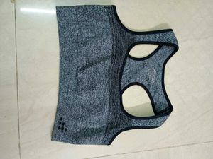 Gray Sports Bra Top