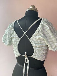 Checkered Crop Top
