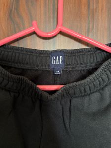 GAP Embroidered Logo Print Wide-Leg Pants