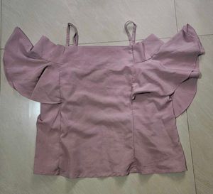 Lavender Off-Shoulder Top