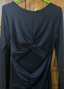 cutout Bodycon black dress