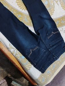 Dark Blue Denim Jeans