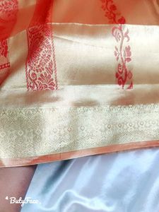 Golden Tissue Saree With Blouse