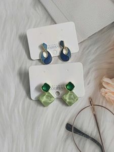 Premium Quality Korean Earings 2 Pairs
