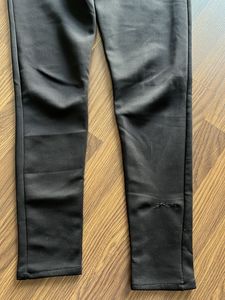 Black Zipper Accent Pants