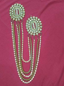 Gold-toned Embellished Brooch
