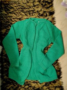 Green Knit Cardigan