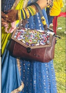 Elegant Blue Embellished Anarkali Suit