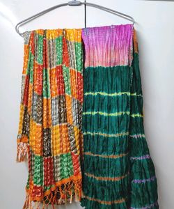 A Combo Of 4 New Colourful Dupattas