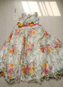 Floral Girl's Party Dress