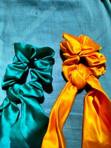 Satin Handmade Scrunchies
