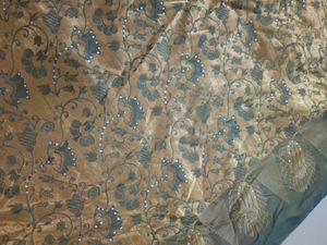 Beautiful Peacock Shaded Multicolored Silk Saree