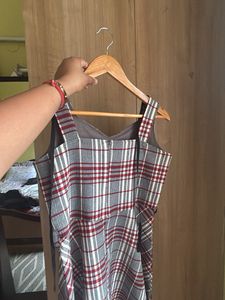 Checked Mini Dress