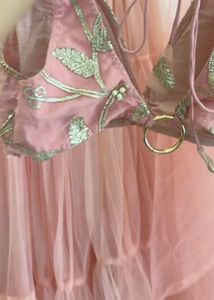 Front open blouse lehenga