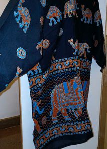 Elephant Print Boho Top