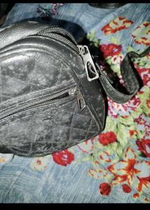 Black Quilted Crossbody Bag