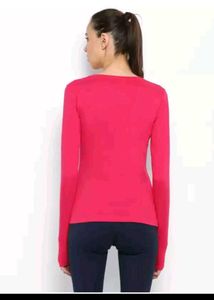 Red Long Sleeve Top