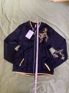 Butterfly Embroidered Bomber Jacket Bust 34-38