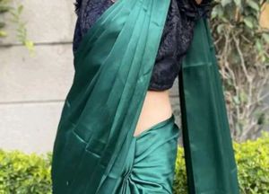 Olive Green Saaree💚