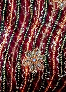 Sandhana Design Saare With Sequins Work❤