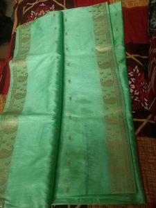Green Saree with blouse