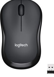 Logitech M221 Wireless Mouse, Silent Buttons, 2.4 GHz with USB Mini Receiver, 1000 DPI Optical Tracking, 18-Month Battery Life, Ambidextrous PC/Mac/Laptop - Charcoal GreyAmazon'sChoice