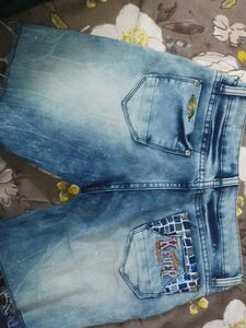 Distressed Denim Shorts