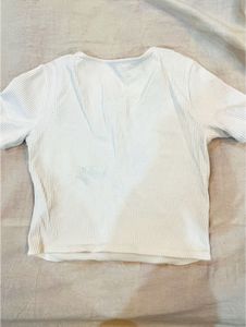 Zara Ribbed Cutout Top