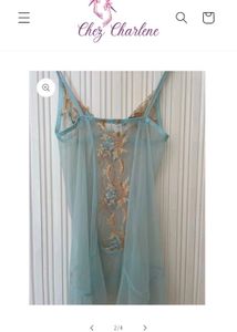 La Perla Blue Slip Dress &amp; Nighty