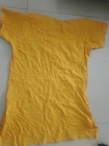 Yellow Graphic Print Tee