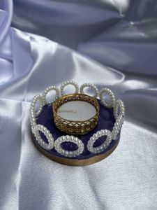 Pearl Embellished Candle Holder