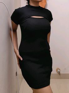 Korean Ribbed Bodycon Dress