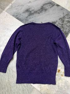Metallic Purple Short Top