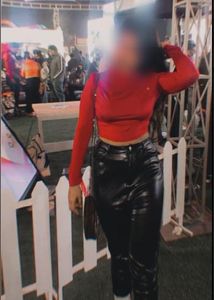 Shiny Black Skinny Pants