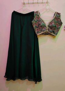 Plazo Shrug With Blouse