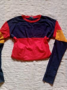 Colorblock Long Sleeve Top