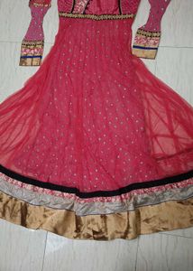 Elegant Pink Anarkali Kurta