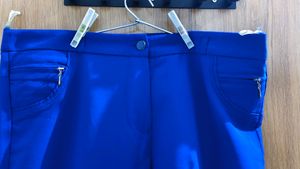 Bright Blue Straight Fit Pants