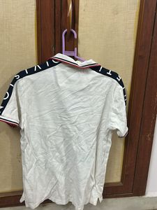 Trendy White Polo T-Shirt