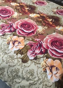 Printed Cotton Blend Double Bedsheet